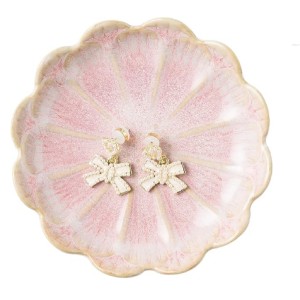 BEUNAIZER Jewelry Dish Tray, Ring Dish, Ceramic Trinket Tray and Key Bowl